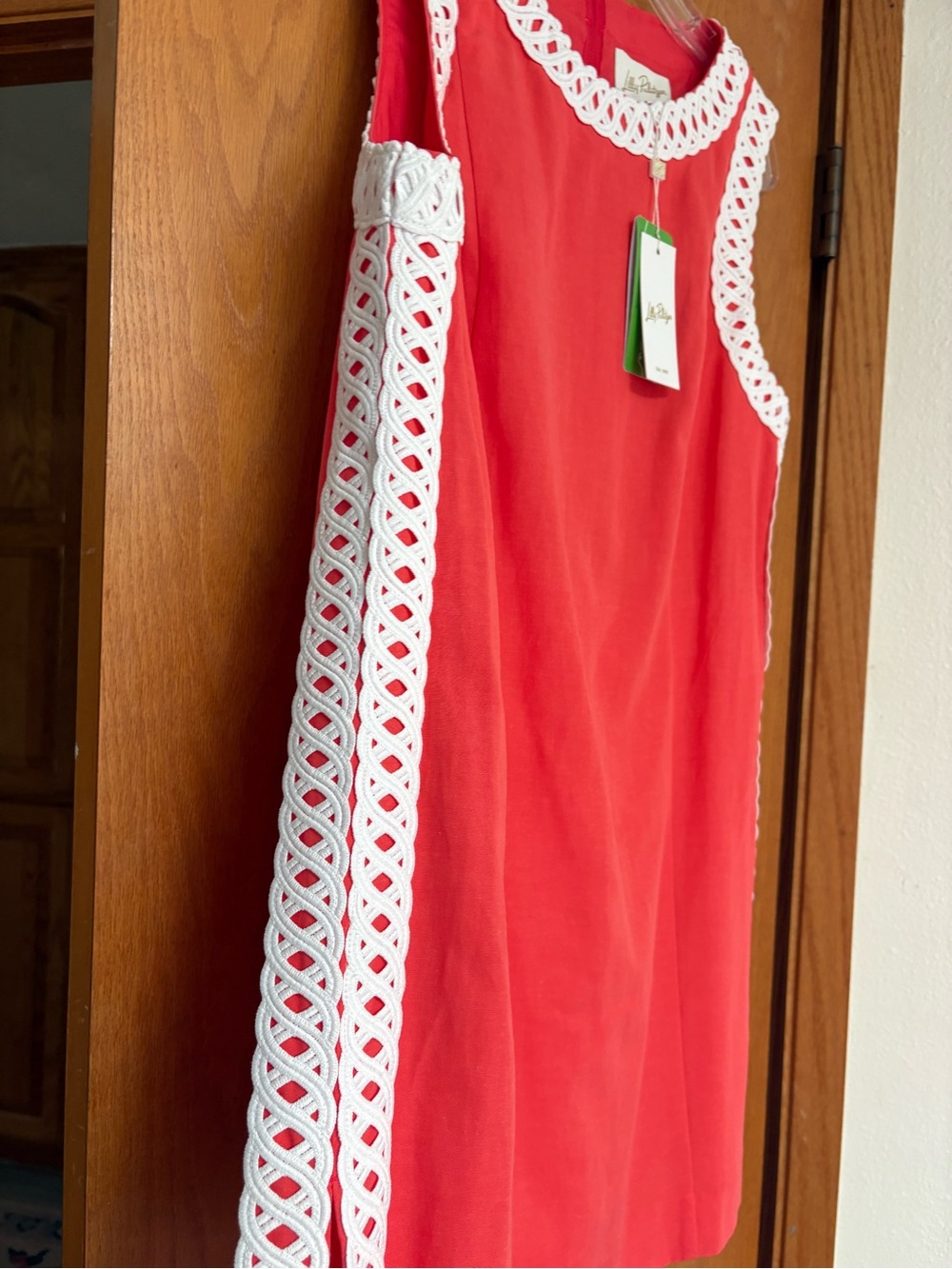 NWT Lilly Pulitzer Sadie Shift Romper in Mizner Red 14 - Picture 4 of 7